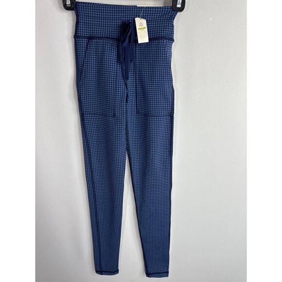 Offline‎ By Aerie Hi Rise Houndstooth Blue Legging XXS NWT - Picture 1 of 12